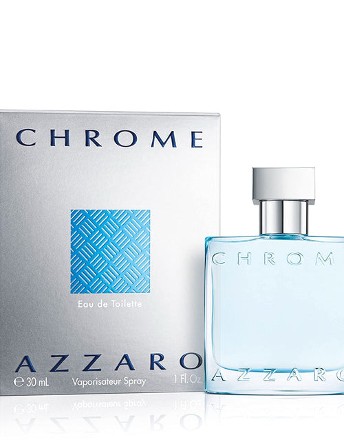 Load image into Gallery viewer, Chrome Eau De Toilette - Fresh Aquatic Mens Cologne - Citrus, Woody, Musky Fragrance -Fresh Notes of Bergamot - Everyday Wear - Classic Summer Beach Scent - Luxury Perfumes for Men
