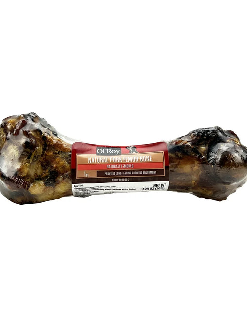 Load image into Gallery viewer, Natural Pork Femur Chew for Dogs, 1 Count, 9.28 Oz
