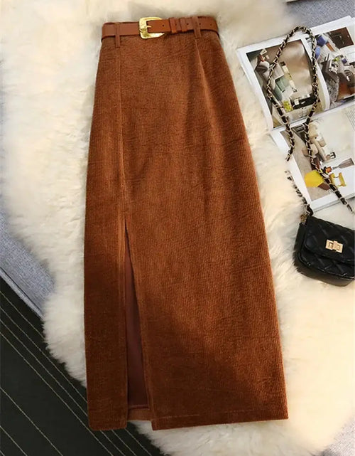 Load image into Gallery viewer, Corduroy Women Skirt
