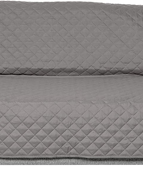 Load image into Gallery viewer, Water-Resistant &amp; Reversible Large Sofa/Couch Cover Protector for Dogs, Cats, &amp; Children - Two-Tone Pinsonic Quilted Living Room Furniture Cover - Gray/Mist, Large Sofa
