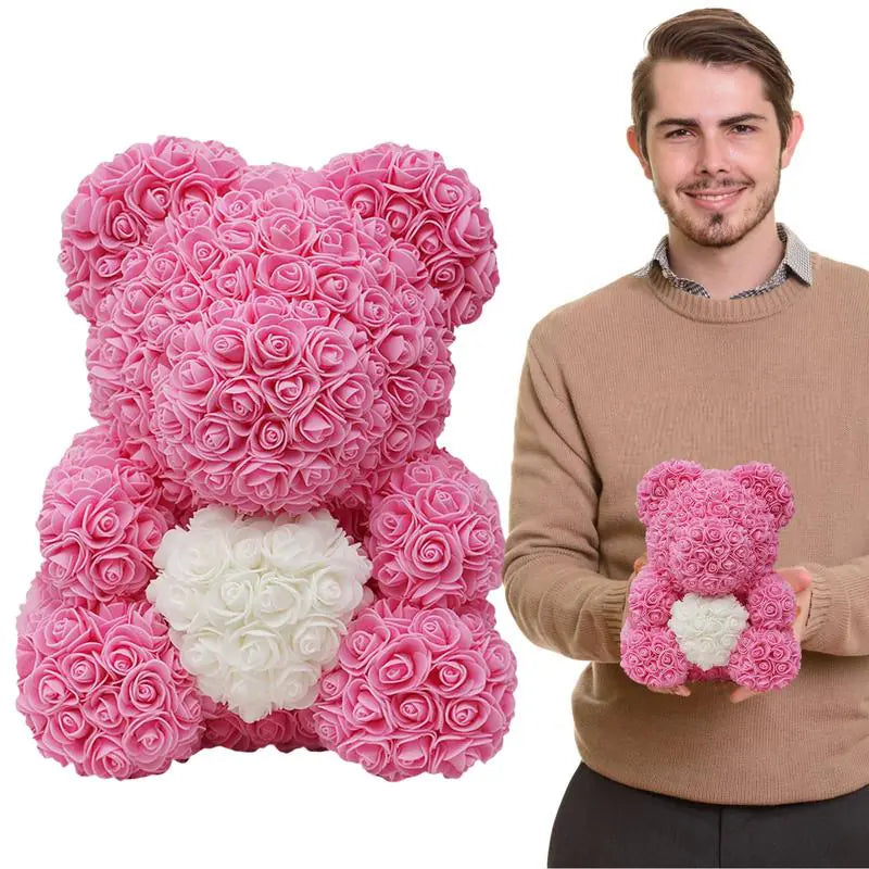 mother's Day Rose Flower Bear