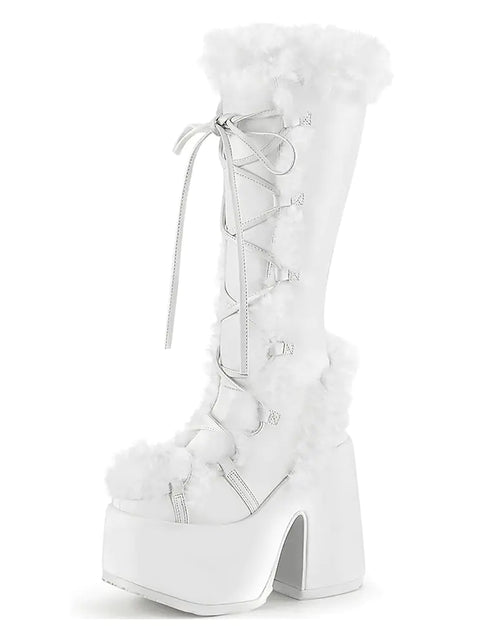 Load image into Gallery viewer, Chunky High Heeled Winter Boots
