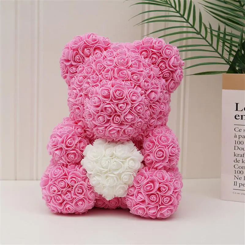 mother's Day Rose Flower Bear