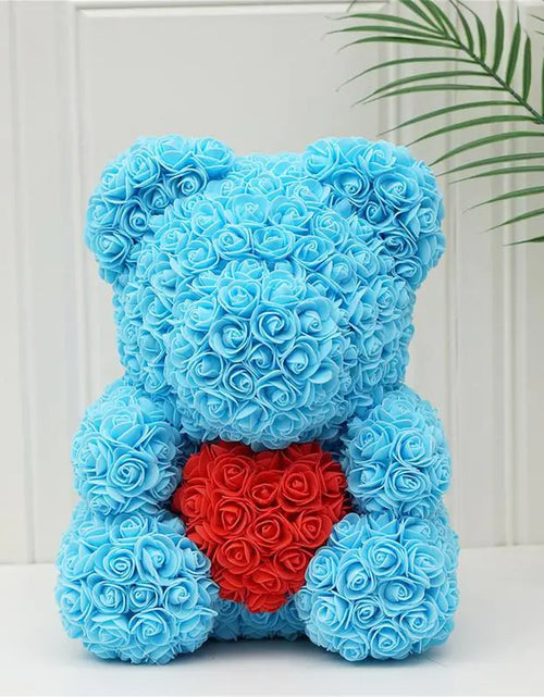 Load image into Gallery viewer, mother&#39;s Day Rose Flower Bear
