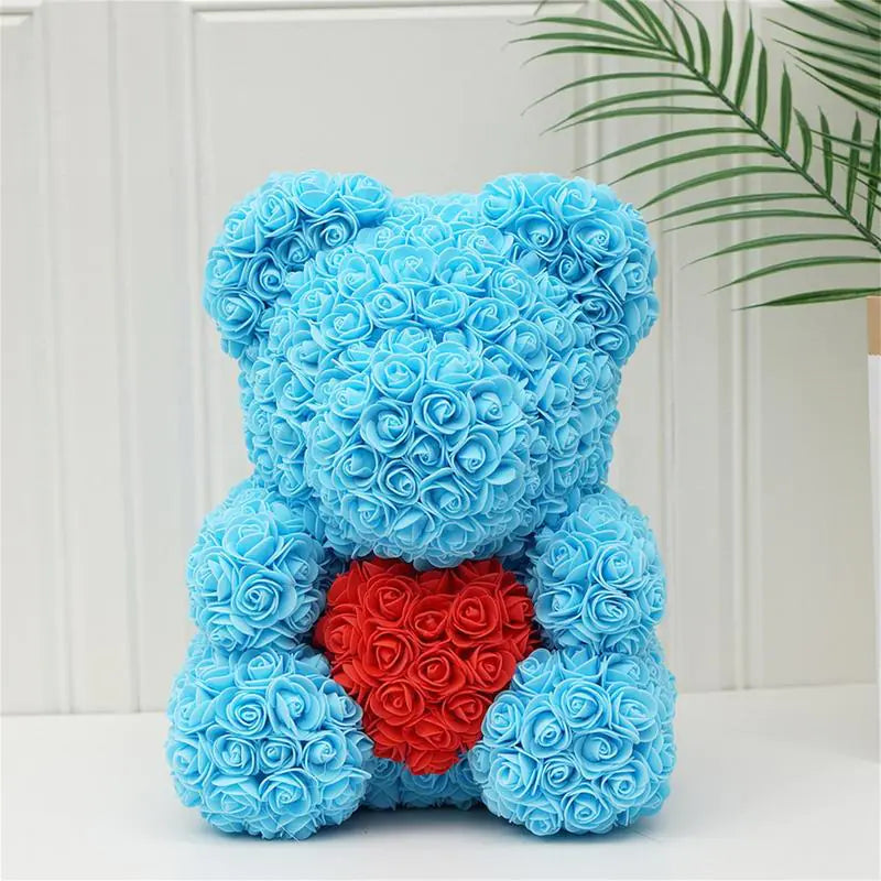 mother's Day Rose Flower Bear