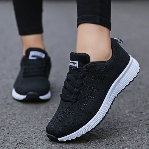 Load image into Gallery viewer, Womens Flats Sneakers Mesh Breathable
