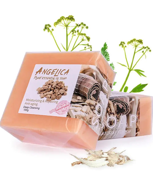 Load image into Gallery viewer, Papaya Angelica Ginger Slices Soap
